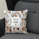 Modern Collage Photo Love You Grandpa Best Gift Throw Pillow<br><div class="desc">Modern Collage Photo Love You Grandpa Best Gift</div>