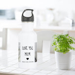 Modern Collage Photo Love You Mom Best Gift 532 Ml Water Bottle<br><div class="desc">If you're looking for a heartfelt and meaningful gift to show your love and appreciation for your mom, a modern collage photo could be a great choice. A modern collage photo is a unique and creative way to display your favourite memories with your mom. It typically involves combining several photos...</div>
