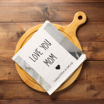 Modern Collage Photo Love You Mom Best Gift Kitchen Towel<br><div class="desc">If you're looking for a heartfelt and meaningful gift to show your love and appreciation for your mom, a modern collage photo could be a great choice. A modern collage photo is a unique and creative way to display your favourite memories with your mom. It typically involves combining several photos...</div>