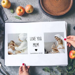 Modern Collage Photo Love You Mom Best Gift Laminated Place Mat<br><div class="desc">If you're looking for a heartfelt and meaningful gift to show your love and appreciation for your mom, a modern collage photo could be a great choice. A modern collage photo is a unique and creative way to display your favourite memories with your mom. It typically involves combining several photos...</div>