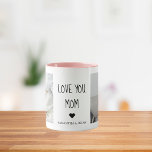 Modern Collage Photo Love You Mom Best Gift Mug<br><div class="desc">If you're looking for a heartfelt and meaningful gift to show your love and appreciation for your mom, a modern collage photo could be a great choice. A modern collage photo is a unique and creative way to display your favourite memories with your mom. It typically involves combining several photos...</div>