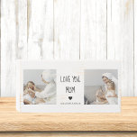 Modern Collage Photo Love You Mom Best Gift Wooden Box Sign<br><div class="desc">If you're looking for a heartfelt and meaningful gift to show your love and appreciation for your mom, a modern collage photo could be a great choice. A modern collage photo is a unique and creative way to display your favourite memories with your mom. It typically involves combining several photos...</div>