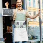 Modern Collage Photo Mint Best Hubby Gift Apron<br><div class="desc">Modern Collage Photo Mint Best Hubby Gift is a personalized gift idea for husbands that combines the beauty of a photo collage with the charm of a mint frame. This unique gift is designed to showcase the most memorable moments shared by the couple, such as their wedding day, romantic dates,...</div>