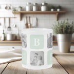Modern Collage Photo Mint Best Hubby Gift Frosted Glass Coffee Mug<br><div class="desc">Modern Collage Photo Mint Best Hubby Gift is a personalized gift idea for husbands that combines the beauty of a photo collage with the charm of a mint frame. This unique gift is designed to showcase the most memorable moments shared by the couple, such as their wedding day, romantic dates,...</div>