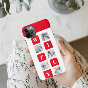 Modern Collage Photo & Red Gift For Lovely Wifey iPhone 11Pro Max Case