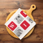 Modern Collage Photo & Red Gift For Lovely Wifey Kitchen Towel<br><div class="desc">Modern Collage Photo & Red Gift For Lovely Wifey</div>