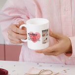 Modern Collage Photo & Red Heart Mother Gift Coffee Mug<br><div class="desc">The modern collage photo and text red heart mother gift is a beautiful and unique present that any mother would love to receive. This gift is a personalized work of art that combines favourite photos and heartfelt messages to create a one-of-a-kind keepsake. The modern design of the collage is sure...</div>