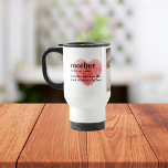 Modern Collage Photo & Red Heart Mother Gift Travel Mug<br><div class="desc">The modern collage photo and text red heart mother gift is a beautiful and unique present that any mother would love to receive. This gift is a personalized work of art that combines favourite photos and heartfelt messages to create a one-of-a-kind keepsake. The modern design of the collage is sure...</div>