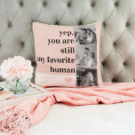 Modern Collage Photo & Romantic Lovely Quote Gift Throw Pillow<br><div class="desc">Modern Collage Photo & Romantic Lovely Quote Gift</div>
