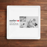Modern Collage Photo & Text Red Heart Mother Gift Acrylic Tray<br><div class="desc">The modern collage photo and text red heart mother gift is a beautiful and unique present that any mother would love to receive. This gift is a personalized work of art that combines favourite photos and heartfelt messages to create a one-of-a-kind keepsake. The modern design of the collage is sure...</div>