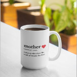Modern Collage Photo & Text Red Heart Mother Gift Coffee Mug<br><div class="desc">The modern collage photo and text red heart mother gift is a beautiful and unique present that any mother would love to receive. This gift is a personalized work of art that combines favourite photos and heartfelt messages to create a one-of-a-kind keepsake. The modern design of the collage is sure...</div>