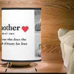 Modern Collage Photo & Text Red Heart Mother Gift Tripod Lamp<br><div class="desc">The modern collage photo and text red heart mother gift is a beautiful and unique present that any mother would love to receive. This gift is a personalized work of art that combines favourite photos and heartfelt messages to create a one-of-a-kind keepsake. The modern design of the collage is sure...</div>