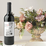 Modern Collage Photo & Text Red Heart Mother Gift Wine Label<br><div class="desc">The modern collage photo and text red heart mother gift is a beautiful and unique present that any mother would love to receive. This gift is a personalized work of art that combines favourite photos and heartfelt messages to create a one-of-a-kind keepsake. The modern design of the collage is sure...</div>