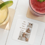 Modern Collage Photo & We Love Dad Gifts Square Paper Coaster<br><div class="desc">"We Love Dad" gifts are thoughtful and heartwarming presents that celebrate the love and appreciation for fathers. These gifts are often given on special occasions such as Father's Day, birthdays, or any day you want to express gratitude for your dad's love and support. There is a wide range of "We...</div>