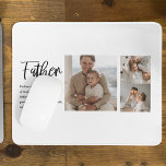 Modern Collage Photo With Father Best Quote Gift Mouse Pad<br><div class="desc">A modern collage photo with a heartfelt quote about a father is the perfect gift to show your appreciation and love for your dad. This unique and personalized gift is a great way to showcase your favourite memories together and express your gratitude for all that he has done for you....</div>