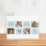 Modern Collage Photos Blue Best Fathers Gift<br><div class="desc">Modern collage photos with a blue theme can make a great gift for Father's Day or any occasion to celebrate a special dad. Collage photos are a unique and creative way to showcase a collection of memorable moments and can be customized to fit the recipient's style and personality.</div>