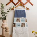 Modern Collage Photos Blue Best Fathers Gift Apron<br><div class="desc">Modern collage photos with a blue theme can make a great gift for Father's Day or any occasion to celebrate a special dad. Collage photos are a unique and creative way to showcase a collection of memorable moments and can be customized to fit the recipient's style and personality.</div>