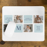 Modern Collage Photos Blue Best Fathers Gift Mouse Pad<br><div class="desc">Modern collage photos with a blue theme can make a great gift for Father's Day or any occasion to celebrate a special dad. Collage photos are a unique and creative way to showcase a collection of memorable moments and can be customized to fit the recipient's style and personality.</div>