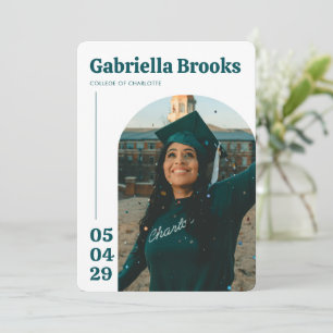 Modern College Graduation Party Invitation