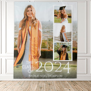 Modern College or High School Elegant Graduation Tapestry