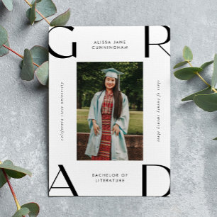 Modern College Student Graduation 2023 Announcement Postcard