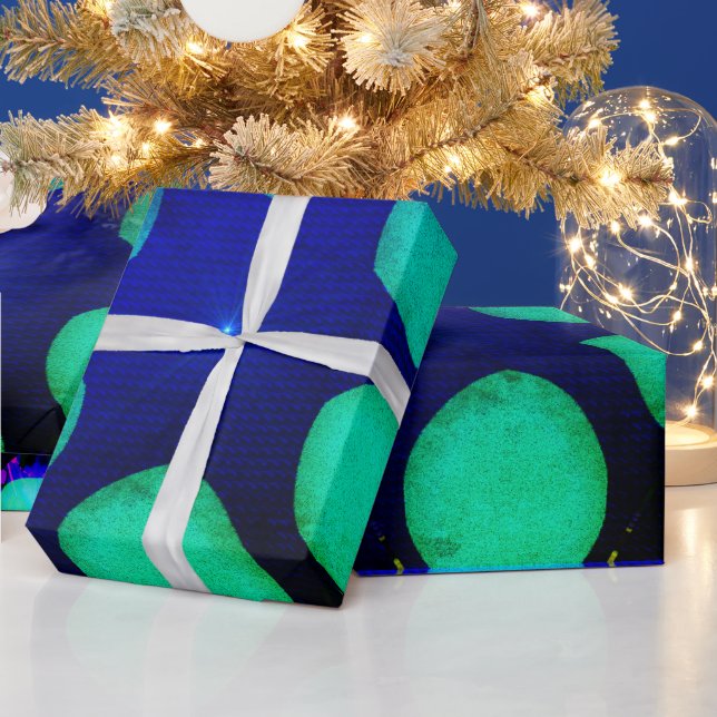 MODERN_COLOR_BLUE_GIFT   WRAPPING PAPER (Holidays)