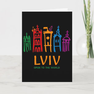 Modern Color Logo Of Lviv Card