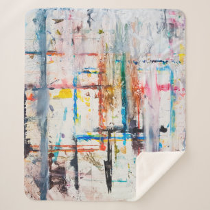 Modern colorful background.art,contemporary,modern sherpa blanket