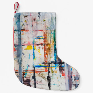Modern colorful background.art,contemporary,modern small christmas stocking