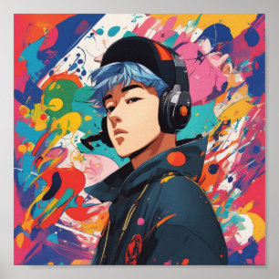 modern colorful bold art designs poster