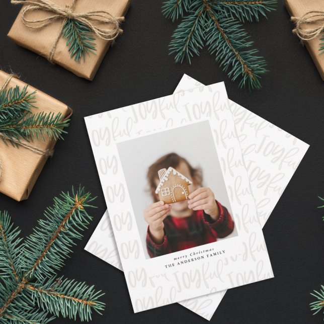 Modern colorful fun family photo christmas holiday card (Creator Uploaded)