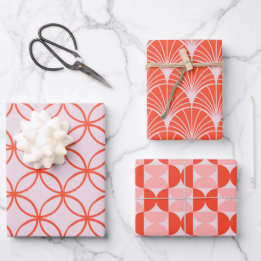 Modern Colorful Geometric Wrapping Paper Sheet