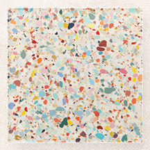 Modern Colorful Pastel Terrazzo Pattern