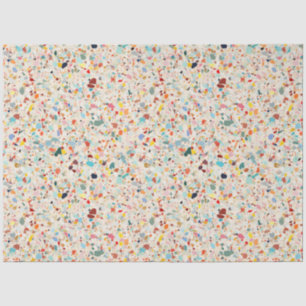 Modern Colorful Pastel Terrazzo Pattern Tissue Paper