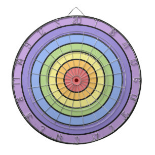 Modern Colorful Rainbow Colors Pattern Dartboard