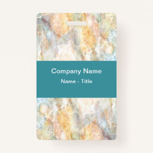 Modern Colorful Stone Marble Look Badge