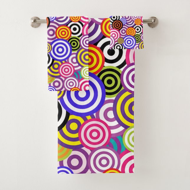 Modern Colorful Stylish Concentric Circles (En situation)