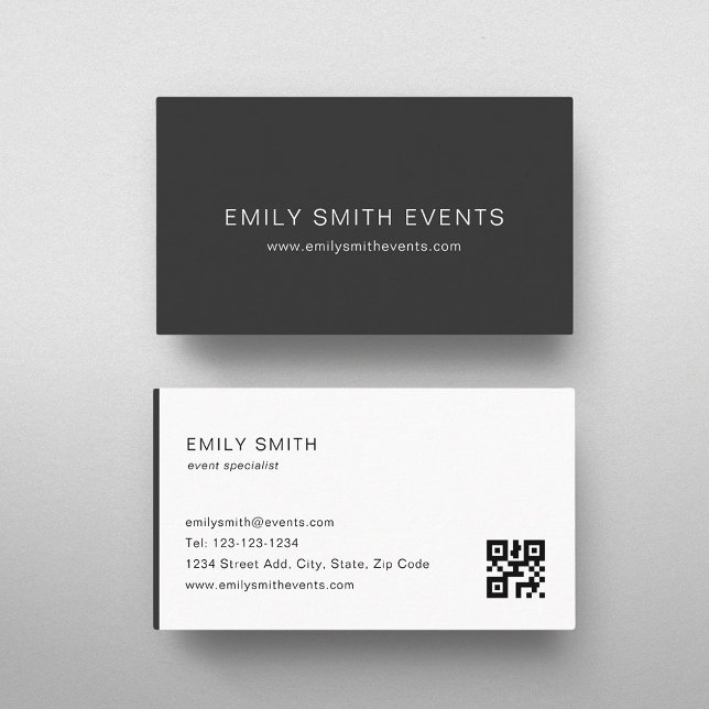 Modern Colour Block QR code Business Card (Creator Uploaded)