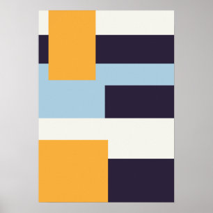 Modern colour blocking poster