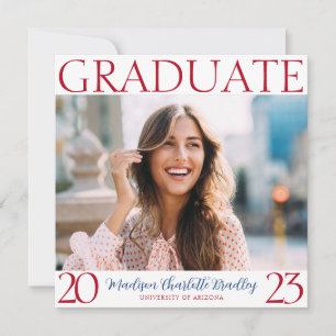 Modern Colour Changing Photo Graduation Invitation