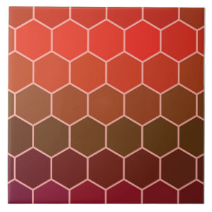 Modern Colourful 3d Cubes or Hexagons pattern Tile