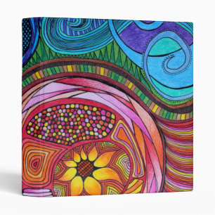 Modern Colourful Abstract Art Binder