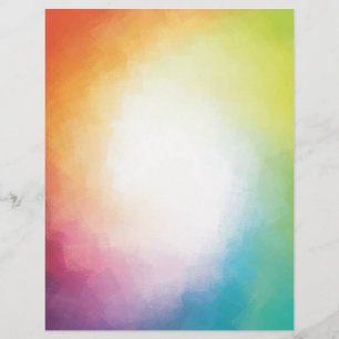 Modern Colourful Abstract Art Custom Pink Red Blue Letterhead