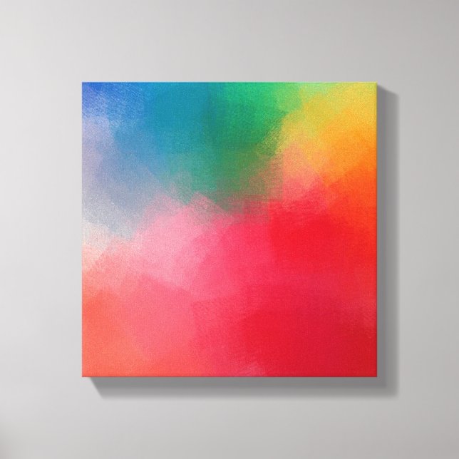 Modern Colourful Abstract Art Elegant Template Canvas Print (Front)