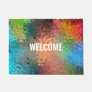 Modern Colourful Abstract Art Elegant Template Doormat