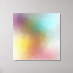 Modern Colourful Abstract Art Red Yellow Blue Canvas Print