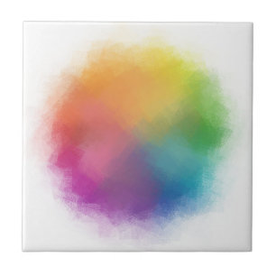 Modern Colourful Abstract Art Template Trendy Tile