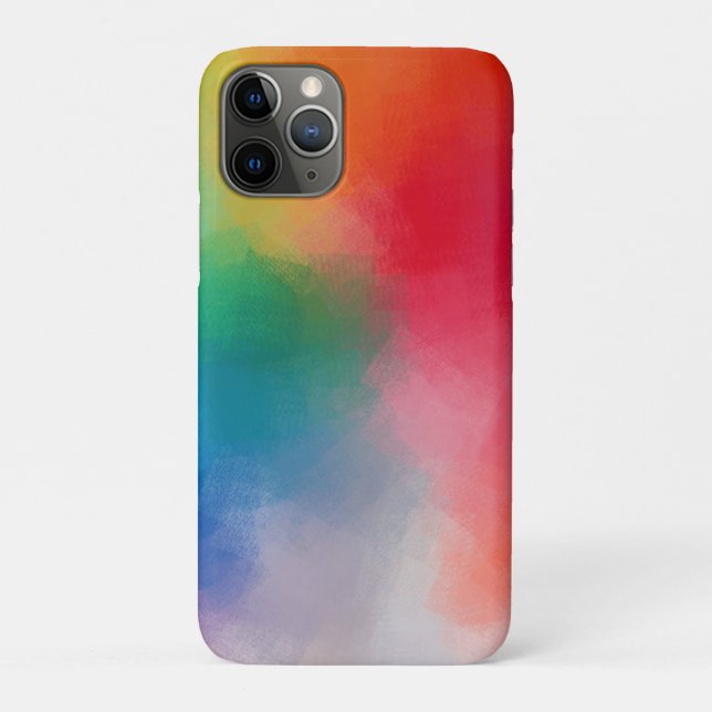 Modern Colourful Abstract Blank Template Custom Case-Mate iPhone Case (Back)