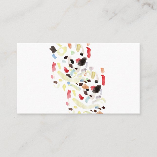 Modern Colourful Abstract Business Card (Front)
