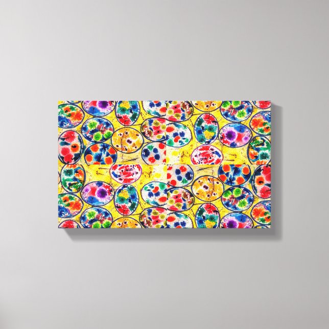 Modern Colourful  Abstract Canvas Print (Front)